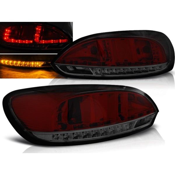 VW SCIROCCO III 08-14 - zadní LED světla červeno kouřová