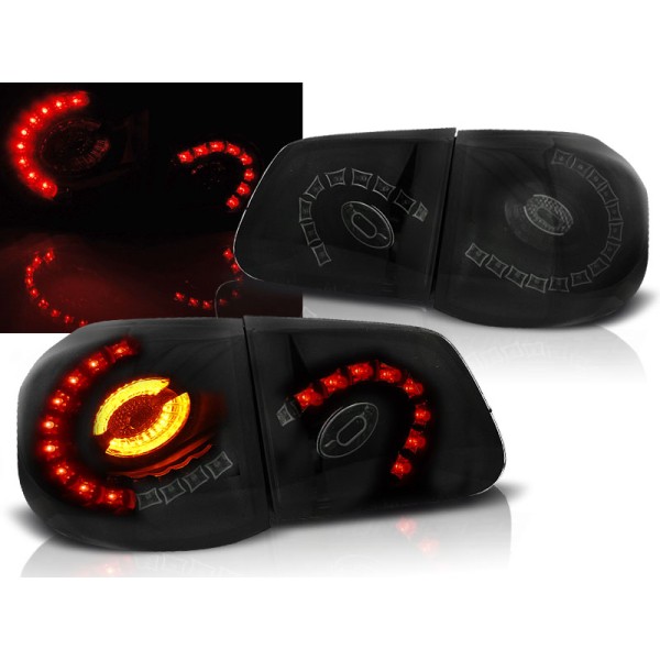 VW TIGUAN 07-11 - zadní LED světla černo kouřová