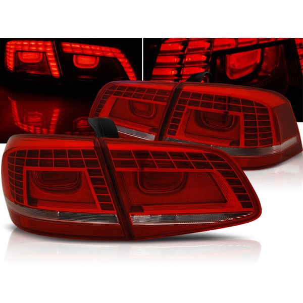 VW PASSAT B7 10-14 SEDAN - zadní LED světla červeno bílá