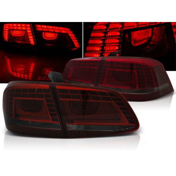 VW PASSAT B7 10-14 SEDAN - zadní LED světla červeno kouřová