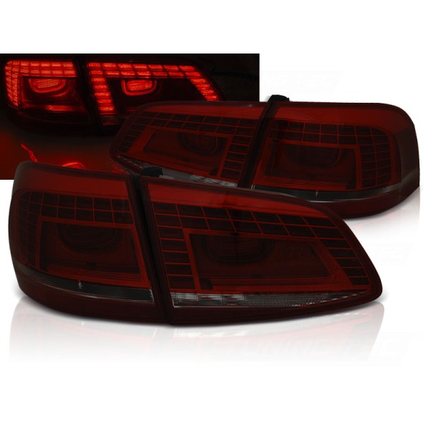 VW PASSAT B7 10-14 COMBI - zadní LED světla červeno kouřová