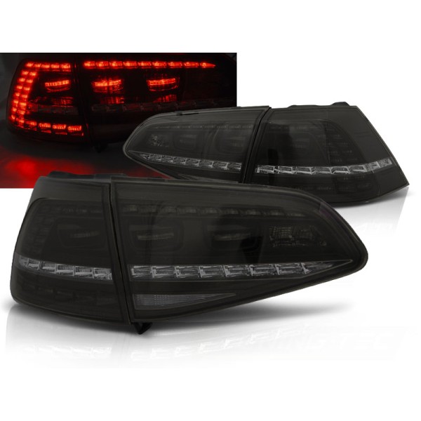 VW GOLF 7 13-17 HTB. - zadní LED světla kouřová R LOOK s dynamickým blinkrem