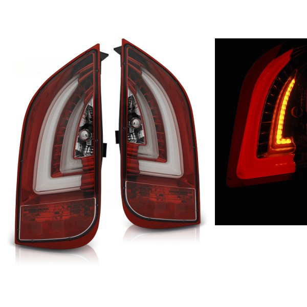 VW UP 11- - zadní LED světla červeno bílá LED BAR