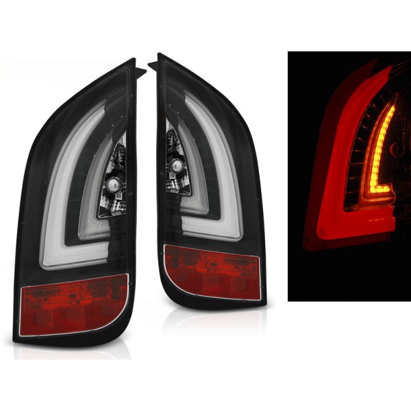 Škoda Citigo 11- - zadní LED světla černá LED BAR