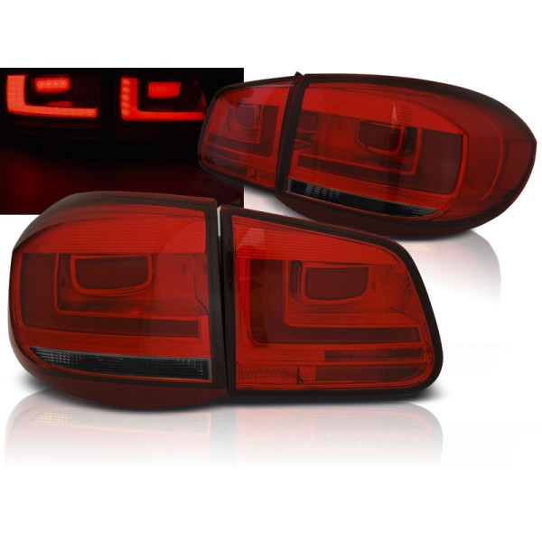 VW TIGUAN 07-11 - zadní LED světla červeno kouřová LED BAR