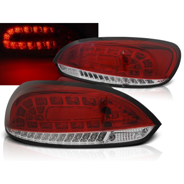 VW SCIROCCO III 08-14 - zadní LED světla červeno bílá
