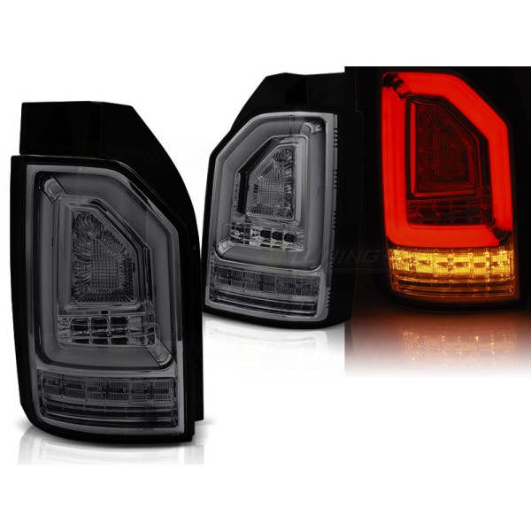 VW T6 2015- - zadní LED světla kouřová LED BAR s dynamickým blinkrem