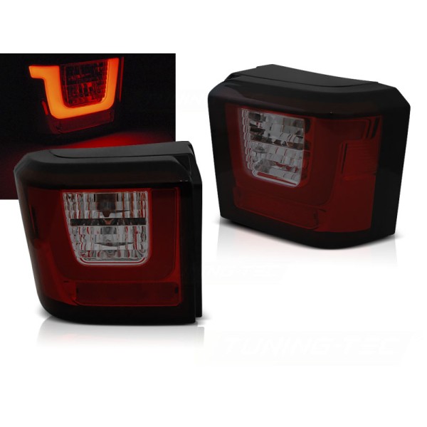 VW T4 90-03 - zadní LED světla červeno kouřová LED BAR