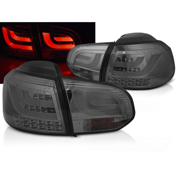 VW GOLF 6 08-12 - zadní LED světla kouřové LED BAR