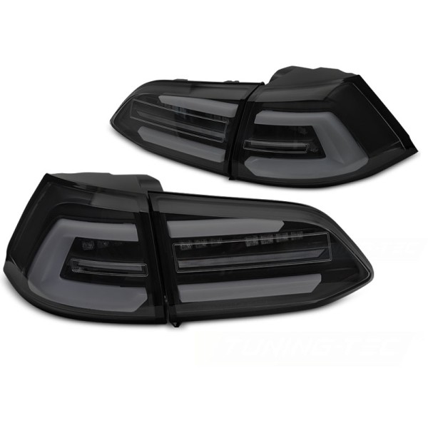 Volkswagen Golf VII Variant 2013-2017 - zadní LED BAR světla černá/kouřová SEQ