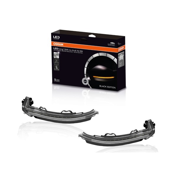OSRAM sada dynamických směrových světel v zrcátkách pro Audi A4/S4/RS4 (B9), A5/S5/RS5 (B9), tmavé (Black Edition)