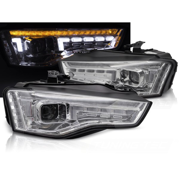AUDI A5 11-16 - Přední xenonová světla LED CHROME