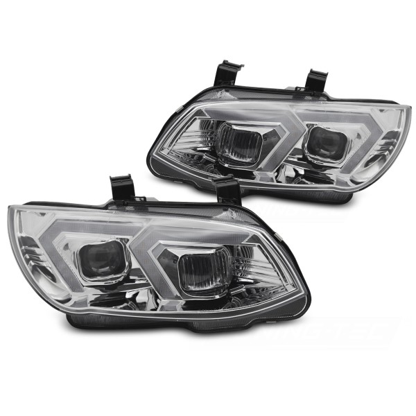 BMW řady 3 E92/E93 LCI 2010-2013 - přední FULL LED světla CHROMOVÁ