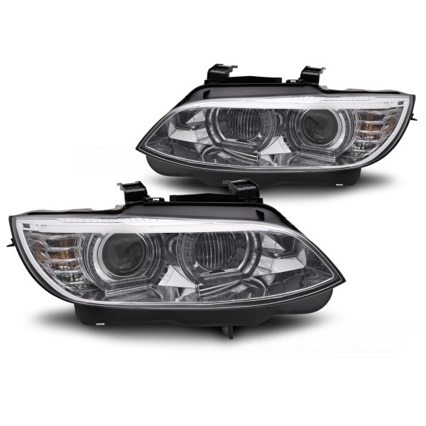 BMW řady 3 E92/E93 2006-2010 - přední XENONOVÁ světla se žlutým LED DRL