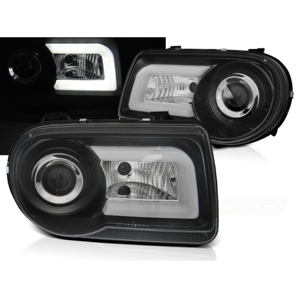 CHRYSLER 300C 05-10 - přední černá světla TUBE LIGHT