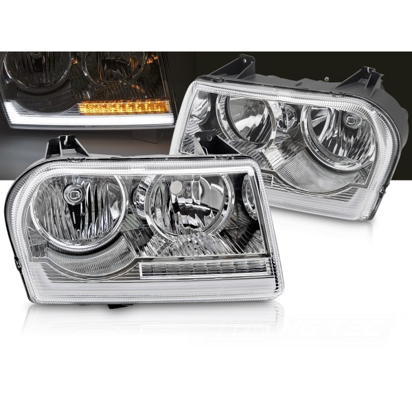 CHRYSLER 300 2005-2008 - přední světla TUBE CHROM