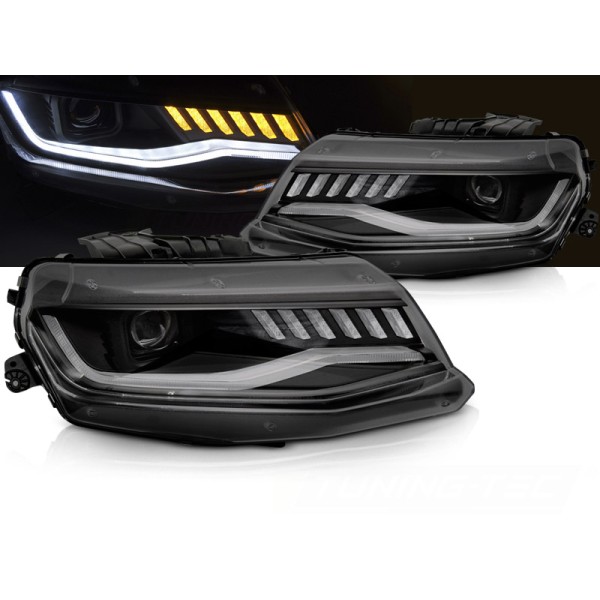 CHEVROLET CAMARO 16-18 - přední černá světla HID SEQ