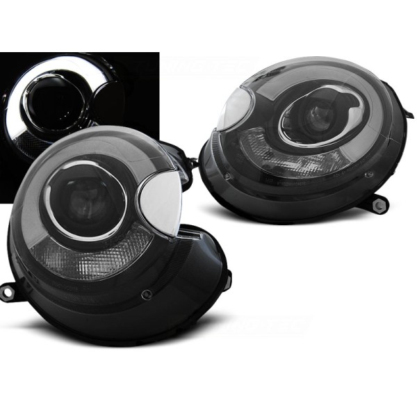 BMW MINI (COOPER) 06-14 - přední černá světla TUBE LIGHT