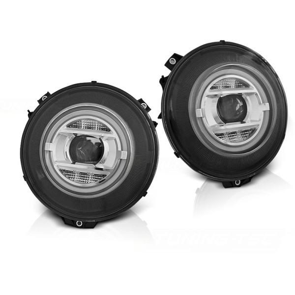 MERCEDES G-CLASS W463 07-17 - přední černá světla pro xenon