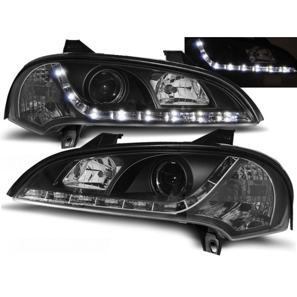 OPEL TIGRA 94-00 - přední černá světla s LED svícením