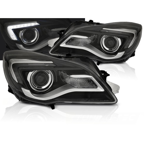 OPEL INSIGNIA 13-17 - přední černé světla s LED denním svícením
