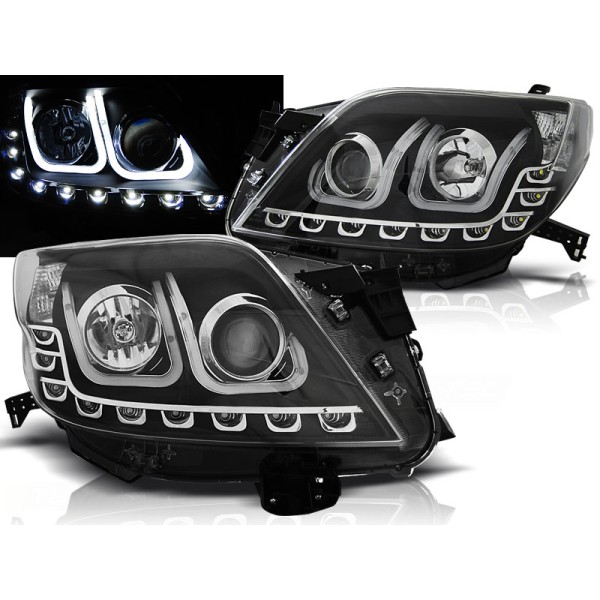 TOYOTA LAND CRUISER 150 09-13 - přední černá světla TUBE LIGHT
