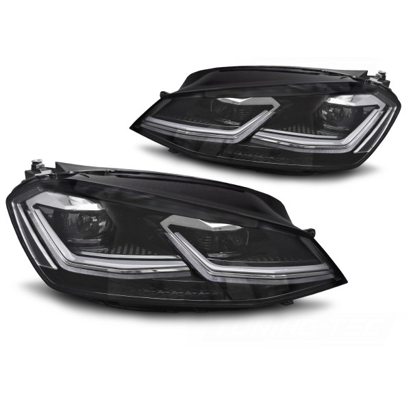 Volkswagen Golf 7 11/2012-2017 - Přední FULL LED světla silver line s DRL