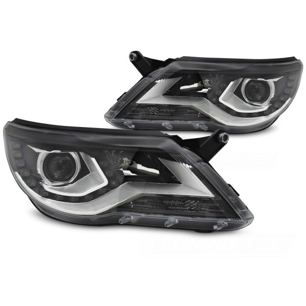 Volkswagen Tiguan I 2007-2011 - Přední světla černá