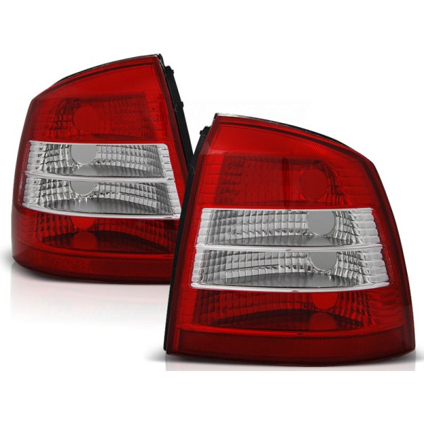 OPEL ASTRA G 97-04 3D/5D - zadní světla červeno bílá