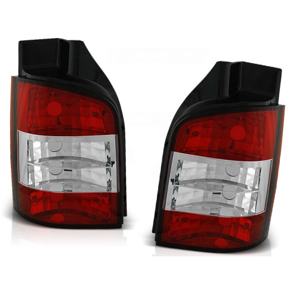 VW T5 03-09 - zadní světla červeno bílá