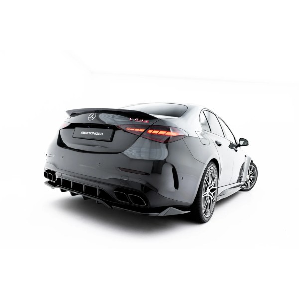 Mercedes C63 AMG W206 2021->, spoiler pod zadní nárazník s žebrováním, Maxton design