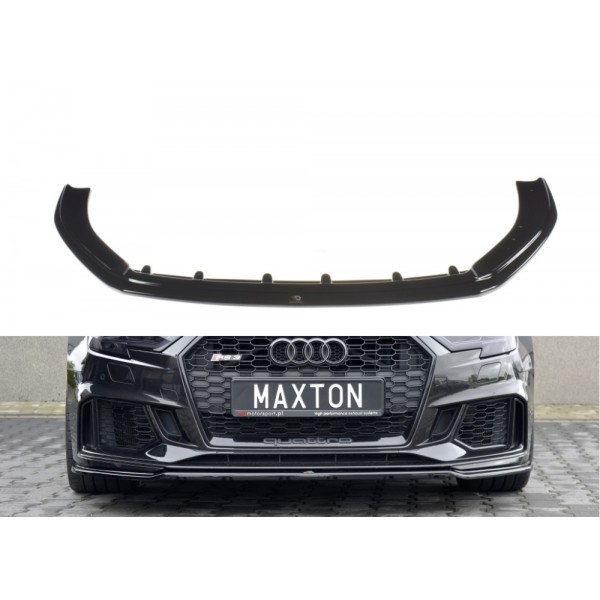 Maxton Design Splitter V.2 pod originální přední nárazník Audi RS3 (8V) facelift sportback