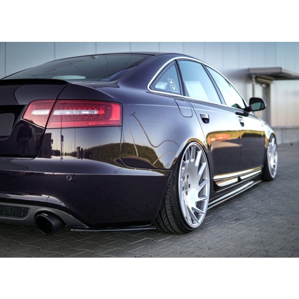 Maxton Design boční splittery zadního nárazníku pro Audi A6 (C6) S-line FL sedan (2008-2011)