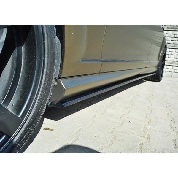 Maxton Design difuzory bočních prahů pro Mercedes Benz třídy S AMG (W221) s dlouhým rozvorem (2005-2