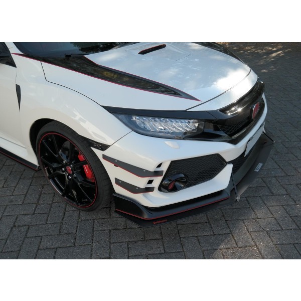 Maxton Design přední přítlačná křidélka (canardy) pro Honda Civic X Type R (2017-)