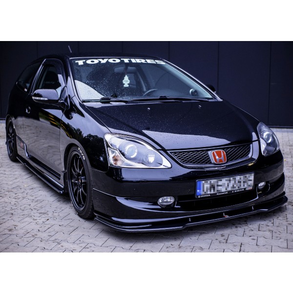 Maxton Design splitter V.1 pod originální přední nárazník Honda Civic VII (EP3) Type R/S facelift