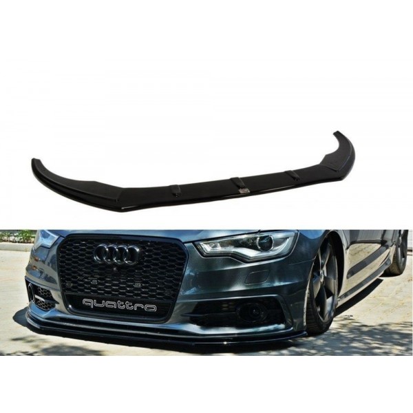 Maxton Design splitter V.1 pod originální přední nárazník pro Audi A6 (C7) S-line (2011-2014)