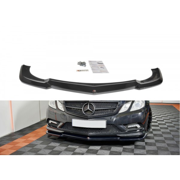 Maxton Design splitter V.1 pod originální přední nárazník pro Mercedes-Benz třídy E (W207) Coupe AMG-line (2009-2012)