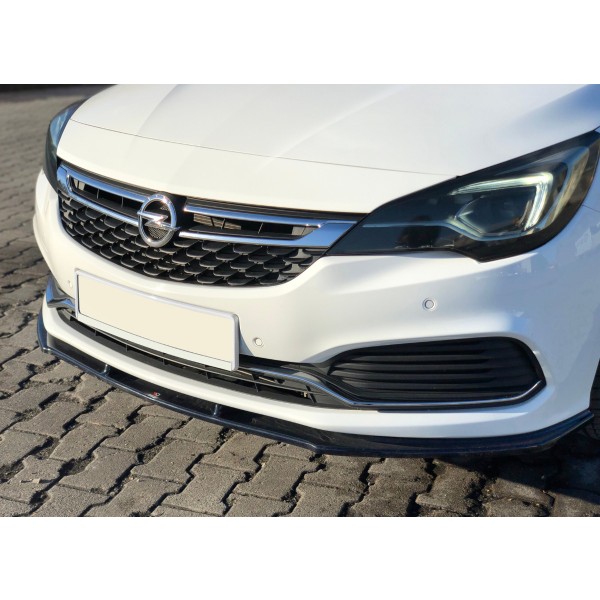 Maxton Design splitter V.1 pod originální přední nárazník pro Opel Astra K OPC-line (2015-)