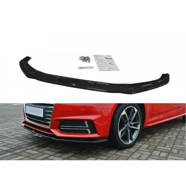 Maxton Design splitter V.2 pod originální přední nárazník pro Audi A4 (B9) S-line sedan/avant (2015-)