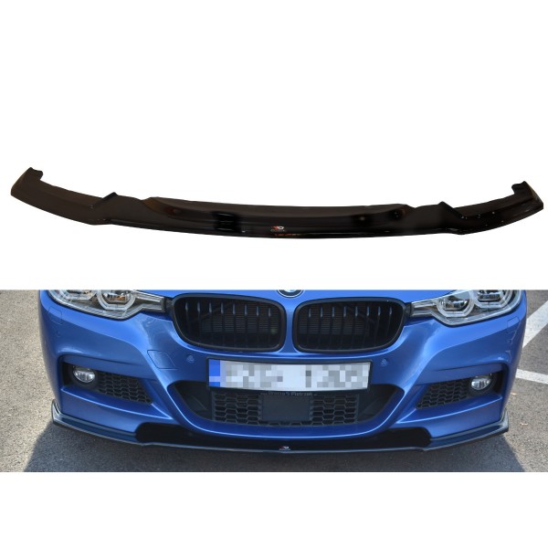 Maxton Design splitter pod originální přední nárazník pro BMW 3 (F30) facelift sedan M-sport (2015-2018)