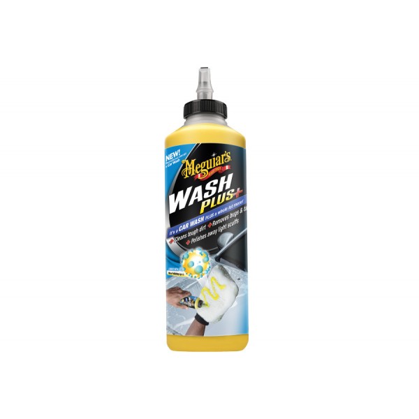 Meguiar's Car Wash Plus+ - revoluční, vysoce koncentrovaný šampon na odolné nečistoty, 709 ml