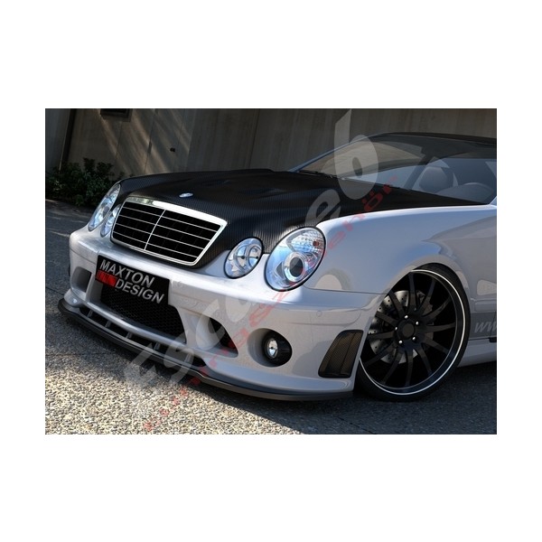Maxton lipa pod přední nárazník pro Mercedes-Benz CLK (W208) 1997-2003 s předním nárazníkem (ME-CLK-208-AMG204-F1)