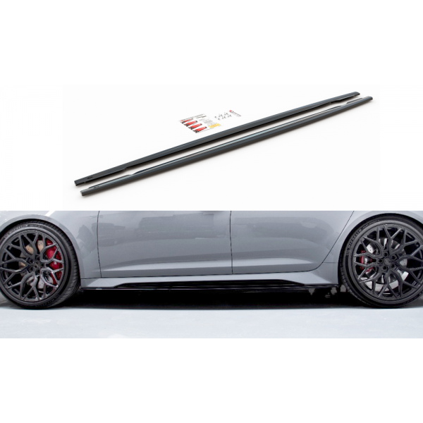 Audi RS6 C8, difuzory pod boční prahy ver.2, Maxton design