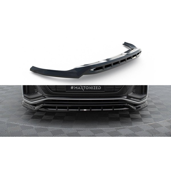 Audi Q8 Mk 1 S-Line / SQ8, spoiler pod přední nárazník ver.2, Maxton design
