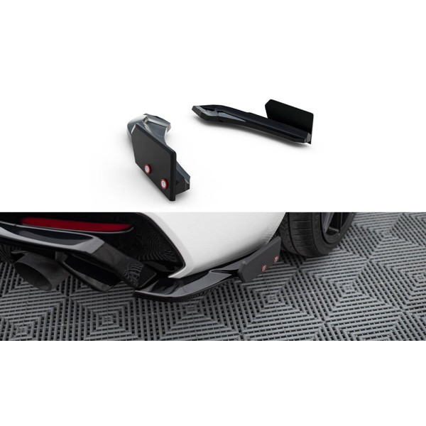 BMW řada 1 F20/F21 Facelift M-Pack/M140i, difuzory pod zadní nárazník s křidélky ver. 5, Maxton design