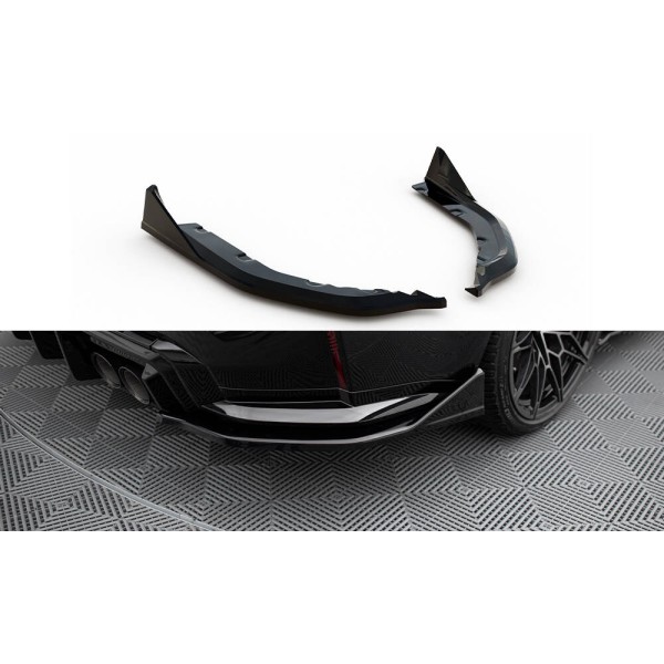 BMW řada M3 G80, boční difuzory pod zadní nárazník v.6 CSL look, Maxton design