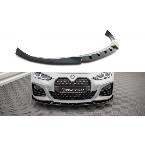 BMW řada 4 G26 M-Pack, spoiler pod přední nárazník ver.2, plast ABS bez povrchové úpravy, Maxton Design