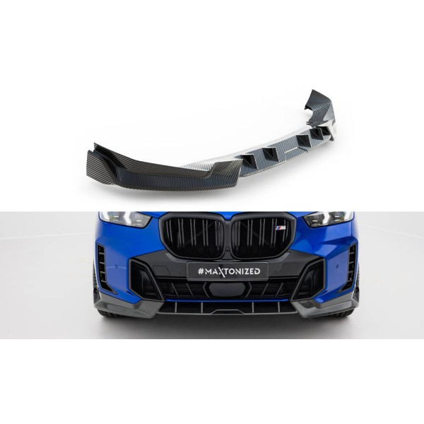 BMW X5 M-Pack G05 Facelift, karbonový spoiler pod přední nárazník, Maxton Design