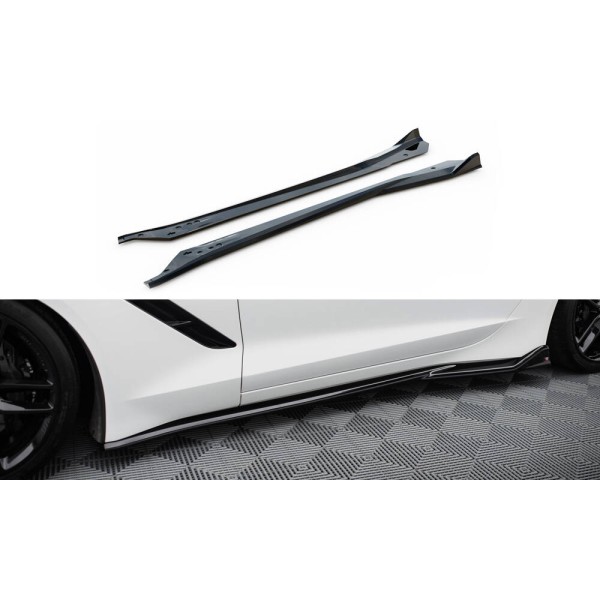 Chevrolet Corvette C7 Z06, difuzory pod boční prahy ver.2, Maxton design